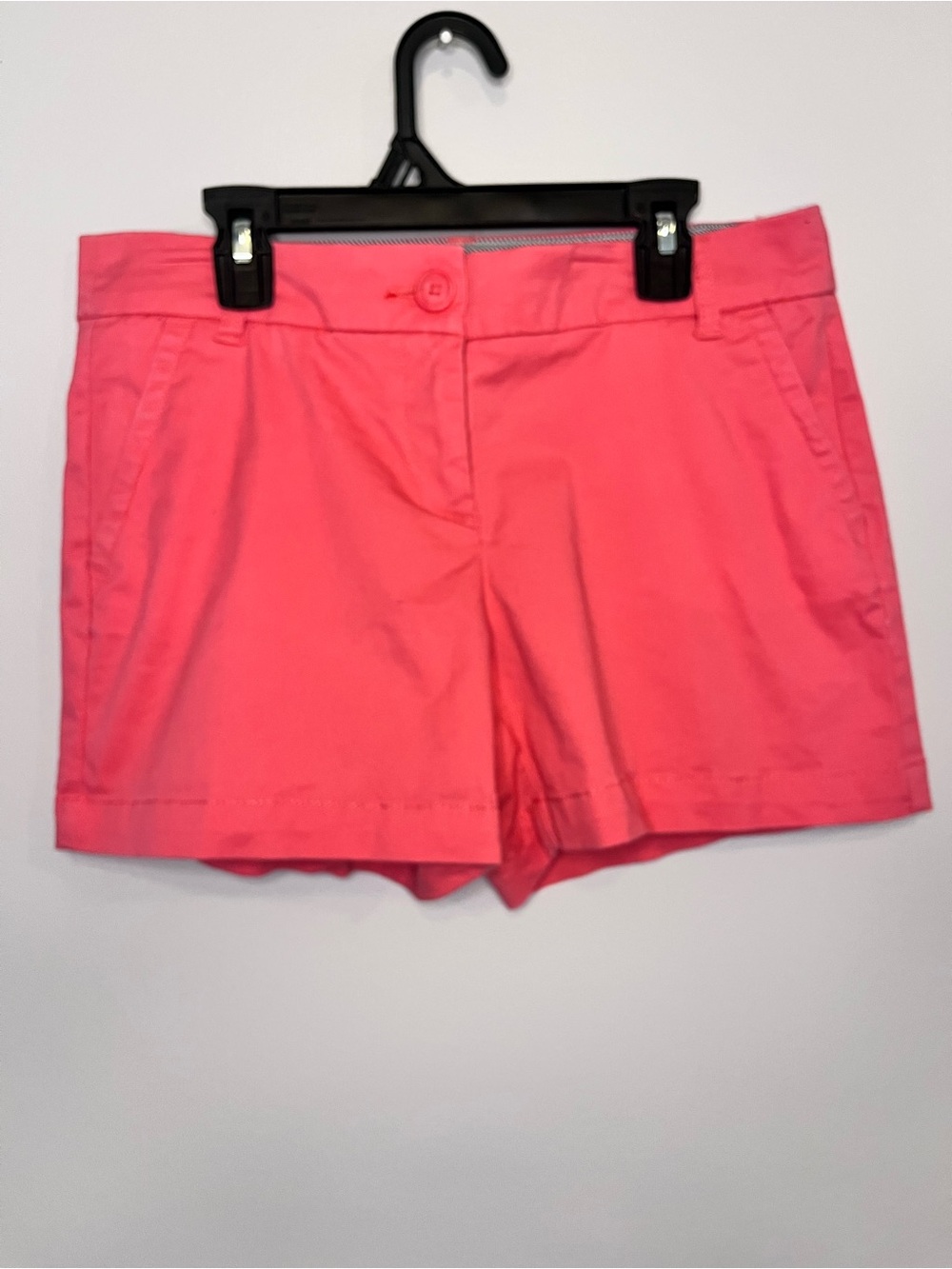 crown & ivy Bright Pink Cotton-Blend Chino Shorts